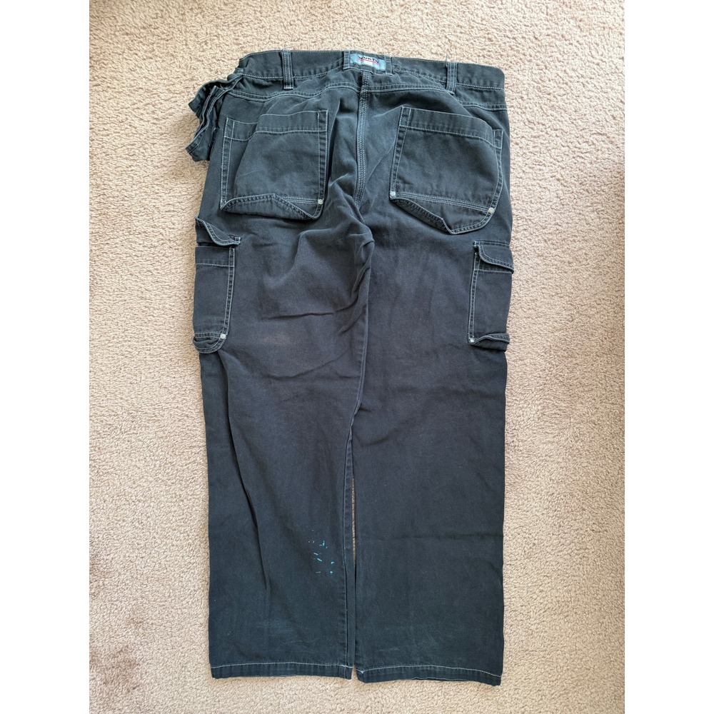 WURTH Cargo‎ Pants Mens 36x31 Dark Gray Black Work Utility Cotton Pockets - Picture 7 of 8
